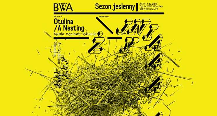 Plakat Żyjnia: wystawa-sytuacja. Sezon jesienny / Otulina