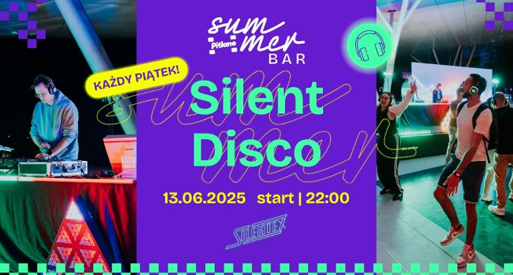 Plakat Silent Disco w piątek trzynastego