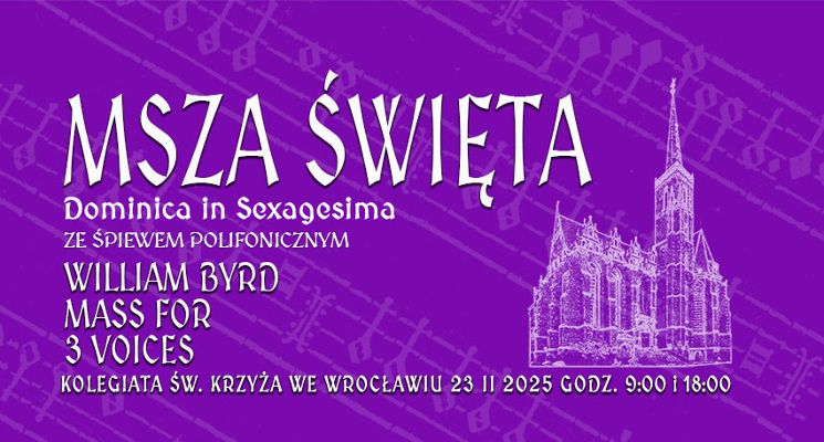 Plakat Msza ze śpiewem polifonicznym