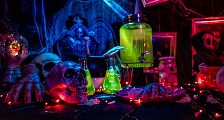 Plakat Rejsy po Odrze w Halloween i Wszystkich Świętych