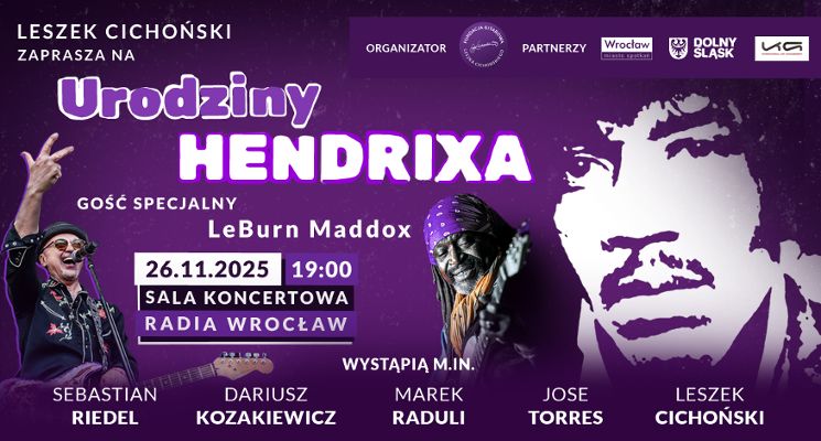 Plakat Urodziny Hendrixa