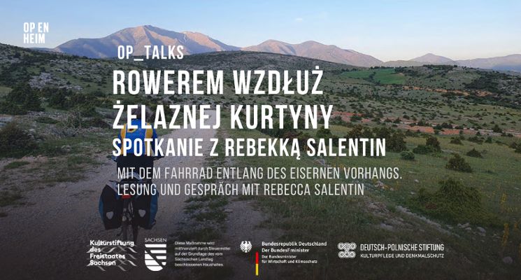 Plakat OP_TALKS | Rowerem wzdłuż żelaznej kurtyny. Spotkanie z Rebekką Salentin