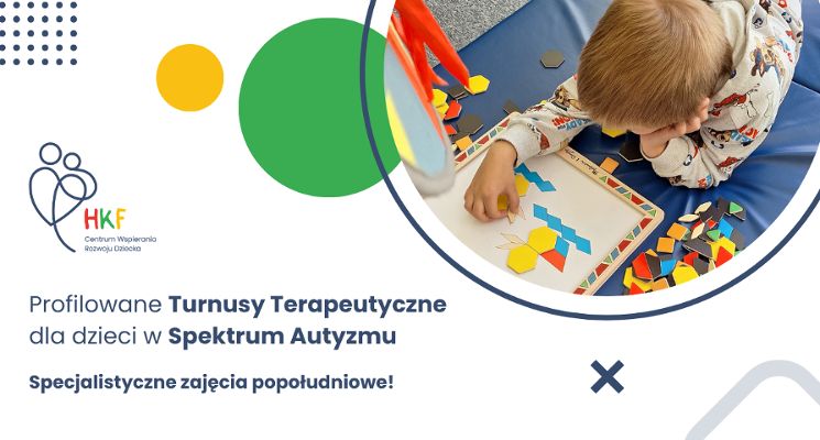 Plakat Profilowane turnusy terapeutyczne dla dzieci w spektrum autyzmu