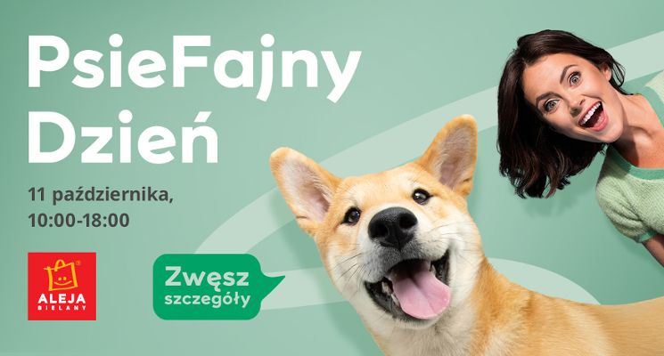 Plakat PsieFajny dzień w Alei Bielany