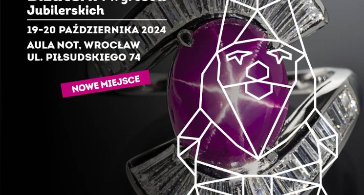 Plakat Jesienne Targi Minerałów, Biżuterii i Wyrobów Jubilerskich - Hala Orbita