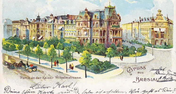 Plakat Poznaj Wrocław. Ulica Powstańców Śląskich - wrocławskie Pola Elizejskie, spacer z przewodnikiem