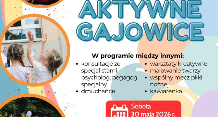 Plakat Aktywne Gajowice - festyn rodzinny