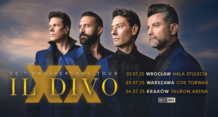 Plakat Il Divo XX Anniversary Tour