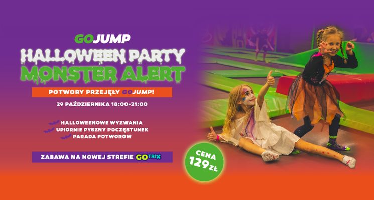 Plakat Halloween Party w GOjump MEGApark!