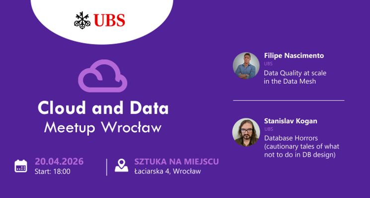 Plakat Cloud and Data Meetup Wrocław