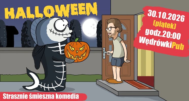 Plakat Halloween - komedia improwizowana