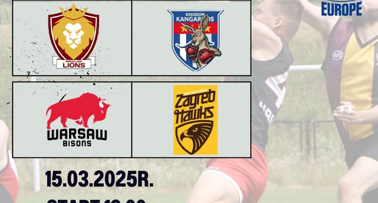 Plakat Puchar Krasnala 2025 | Międzynarodowy Turniej w Futbolu Australijskim