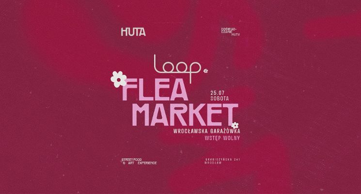 Plakat LOOP x HUTA – wrocławska wyprzedaż szaf