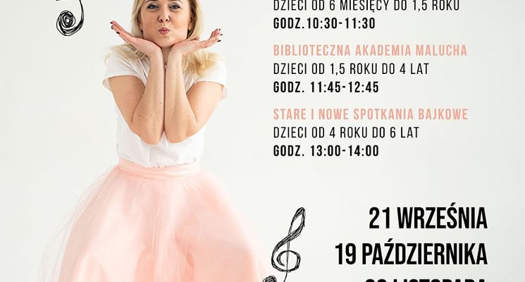 Plakat Muzyczne zajęcia dla dzieci z panią Julią