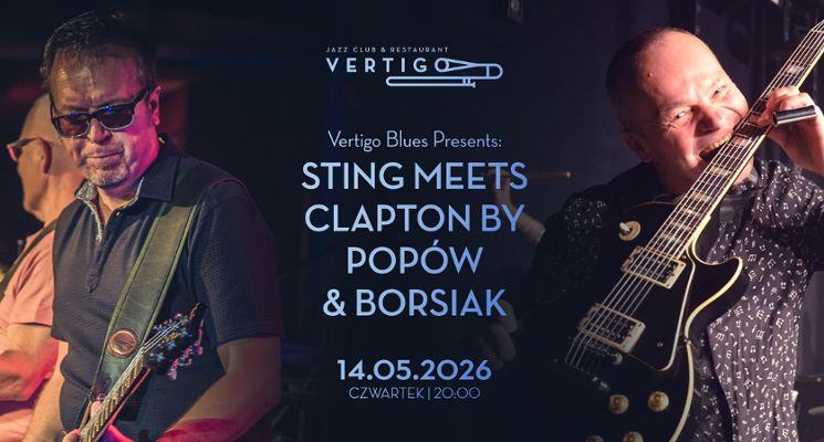 Plakat Sting meets Clapton by Popów & Borsiak
