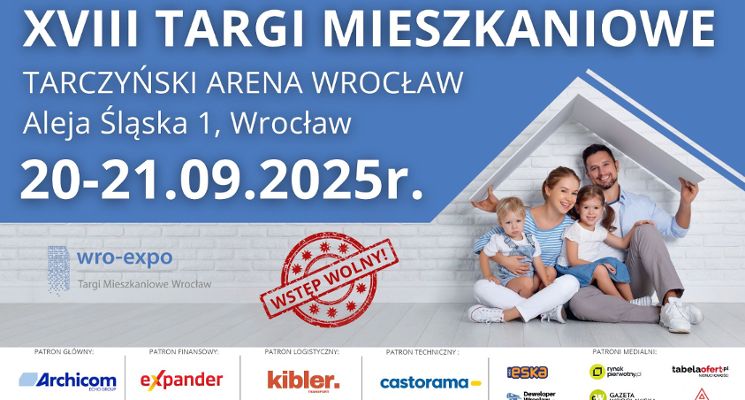 Plakat XVIII Targi Mieszkaniowe Wrocław | WRO-EXPO