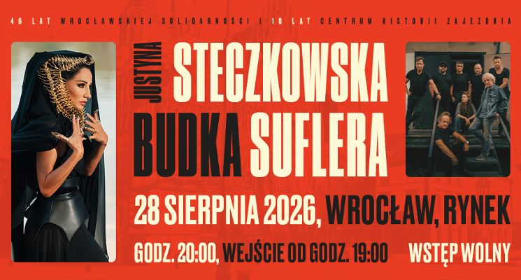 Plakat Koncert Justyny Steczkowskiej i Budki Suflera