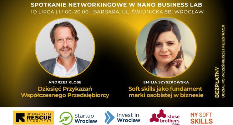Plakat Spotkanie Networkingowe w Nano Business Lab