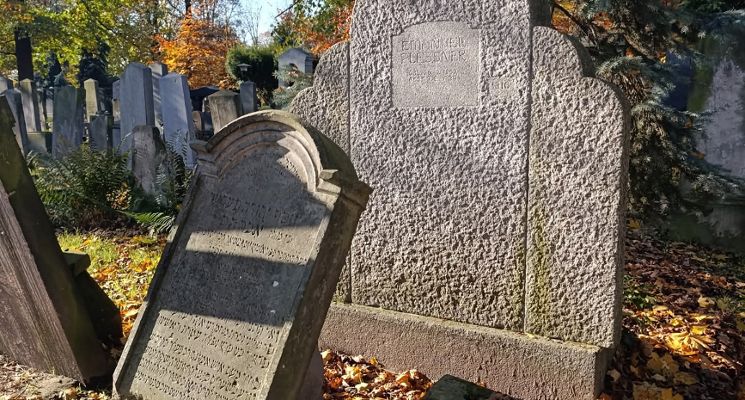 Plakat Poznaj Wrocław - Stary Cmentarz Żydowski, opowieści o dawnych mieszkańcach