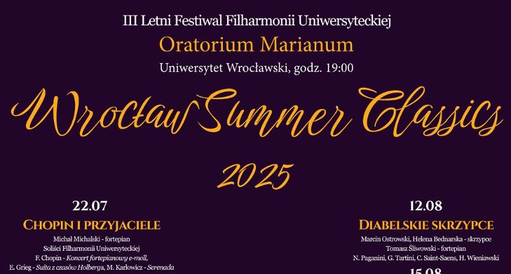 Plakat III edycja Wrocław Summer Classics 2025