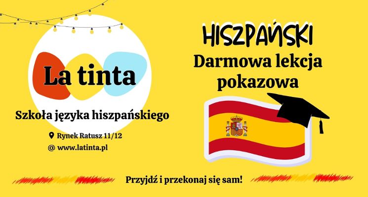 Plakat HISZPAŃSKI. Darmowa lekcja próbna
