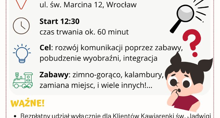 Plakat Dzień Małego Detektywa – zajęcia dla dzieci
