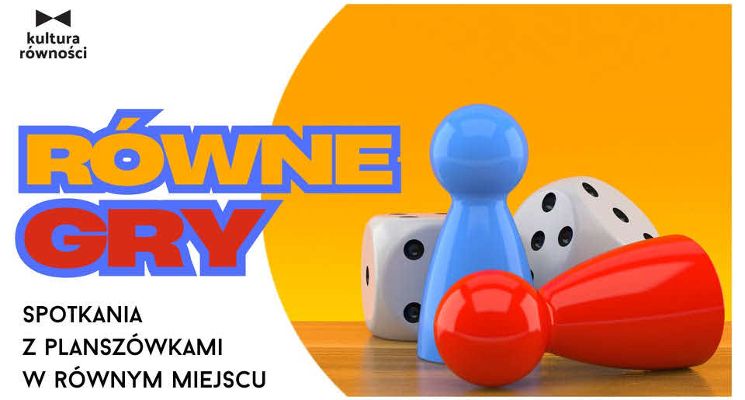 Plakat Równe gry – spotkania z planszówkami