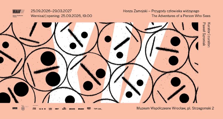 Plakat Honza Zamojski. Przygody człowieka widzącego [wystawa]