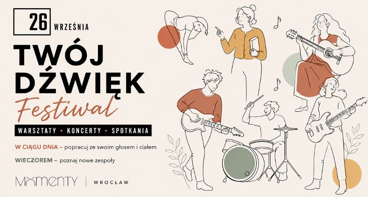 Plakat Twój Dźwięk – warsztaty wokalne i rockowe koncerty