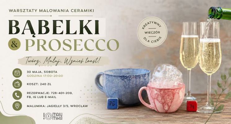 Plakat Warsztaty z winem - Bąbelki & Prosecco
