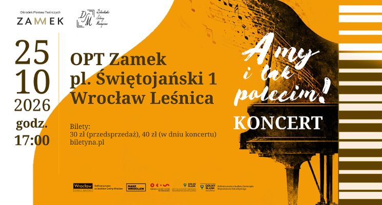Plakat Dolnośląskie Salony Muzyczne - A my i tak polecim! [koncert]