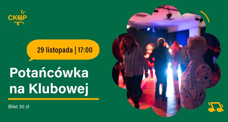 Plakat Potańcówka Andrzejkowa na Klubowej