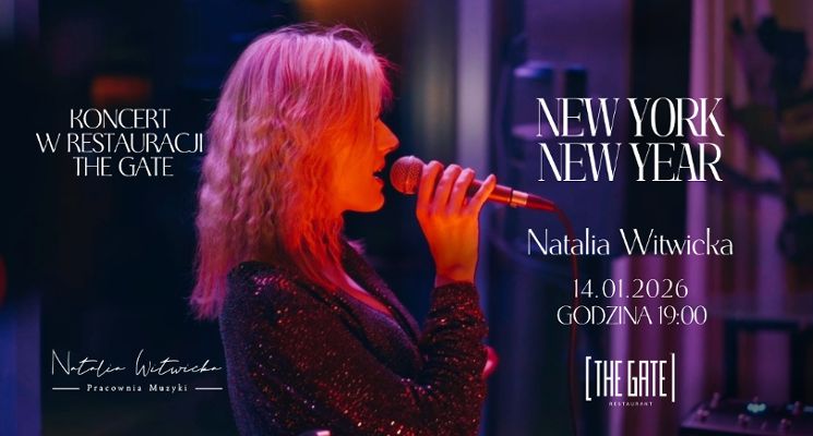 Plakat New York New Year - koncert noworoczny w restauracji The Gate