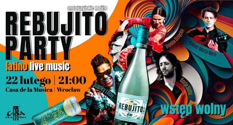 Plakat Rebujito Party – andaluzyjskie latino w Casa de la Música