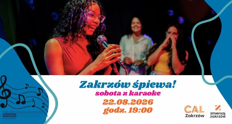 Plakat Sobota z karaoke w CAL-u Zakrzów