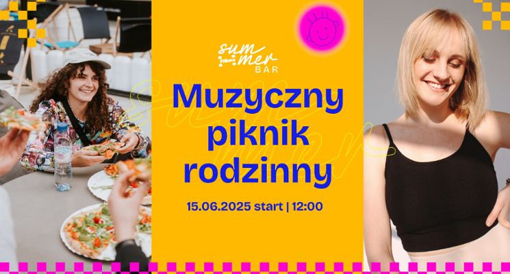 Plakat Muzyczny piknik rodzinny – koncert i animacje