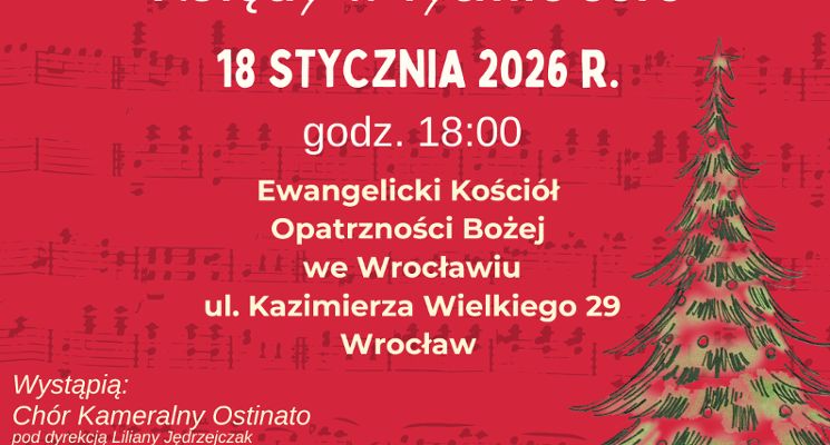 Plakat Kolędy w rytmie serc - Koncert na rzecz 34. Finału WOŚP