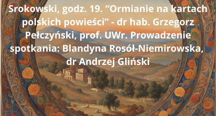 Plakat Warsztaty edukacyjne „Ormianie na Śląsku"- spotkanie z poezją ormiańską