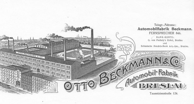 Plakat Odsłonięcie tablicy na dawnej fabryce samochodów Ottona Beckmanna