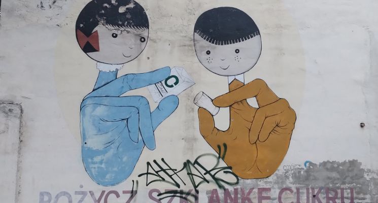 Plakat Majówka – ulica Jedności Narodowej. Spacer z przewodnikiem