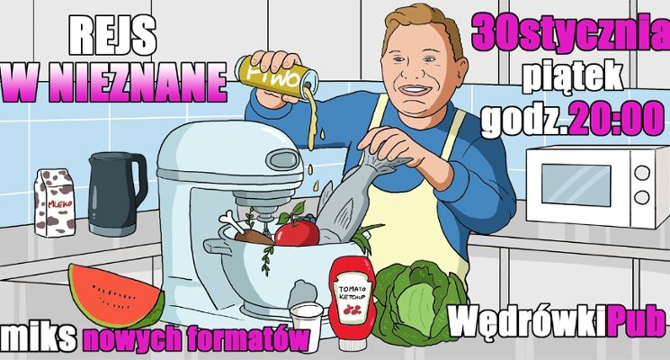 Plakat Rejs w nieznane - komedia improwizowana