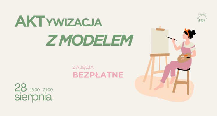 Plakat Zajęcia rysunkowo-malarskie z modelką