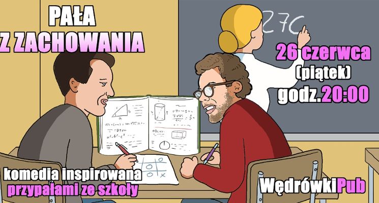 Plakat Pała z zachowania - komedia improwizowana