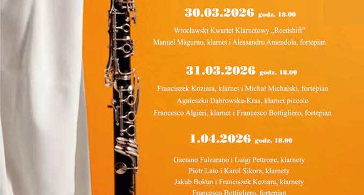 Plakat Clarinet Days - Międzynarodowy festiwal klarnetowy