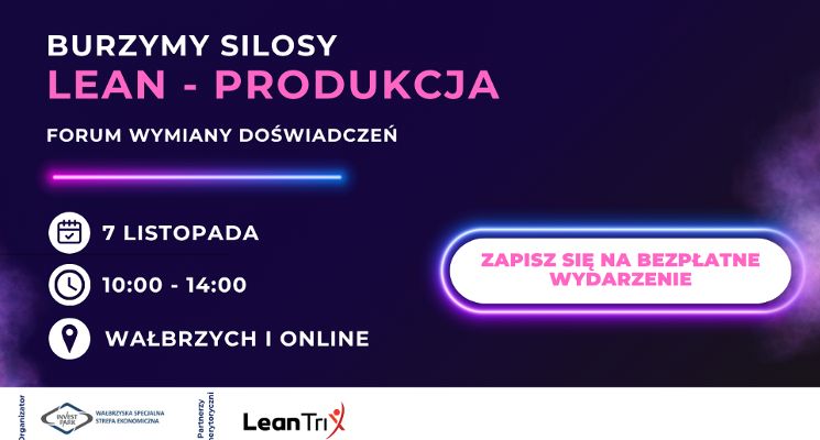 Plakat Szkolenie Lean Management – Burzymy Silosy