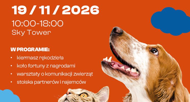 Plakat ŁAPA W ŁAPĘ Z ŻYCZLIWOŚCIĄ – Kiermasz charytatywny dla EKOSTRAŻY