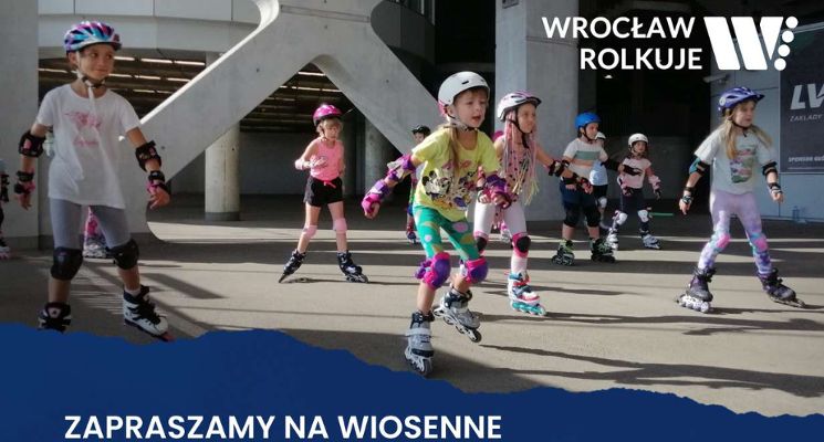 Plakat Zajecia nauka jazdy na rolkach Wrocław Rolkuje w Tarczyński Arena