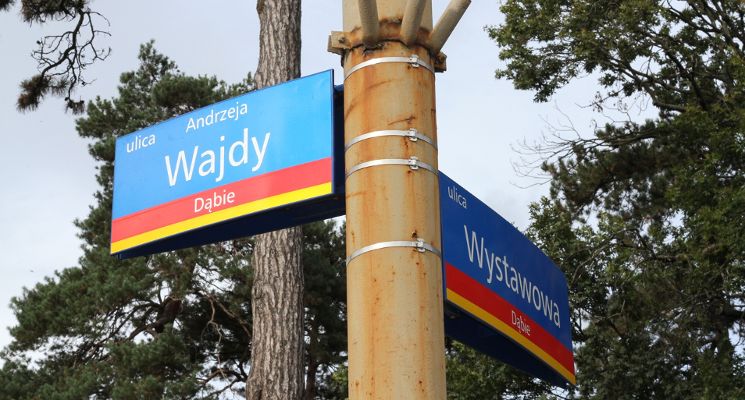 Plakat Wokół wrocławskich filmów Andrzeja Wajdy - wycieczka rowerowa