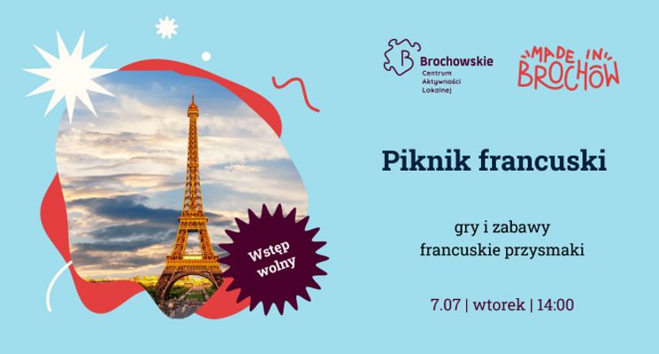 Plakat Piknik francuski na Brochowie