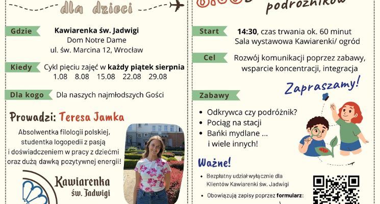 Plakat Dzień Odkrywczych Podróżników - Zajęcia Wakacyjne dla Dzieci